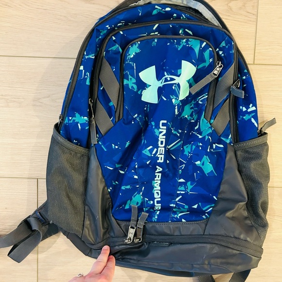 Under Armour Other - Under Armour Blue and Black Graphic Backpack